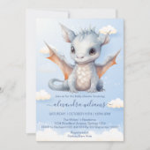 Mythical Dragon Baby shower Sprookje Kaart (Voorkant)