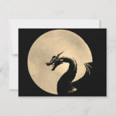 Mythical Dragon Celebration of Life Card Kaart (Achterkant)