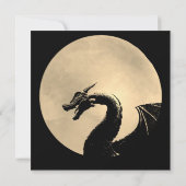 Mythical Dragon Celebration of Life Card Save The Date (Achterkant)