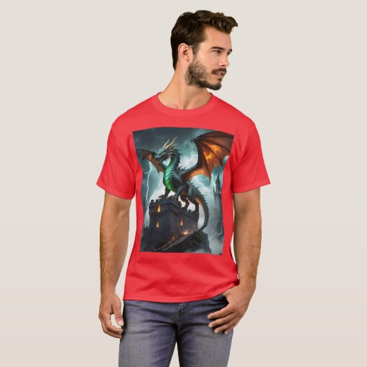 🦕🦖Mythical Dragon Design 🐉✨ T-shirt (Voorkant volledig)