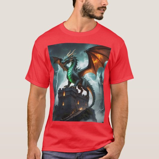 🦕🦖Mythical Dragon Design 🐉✨ T-shirt (Voorkant)