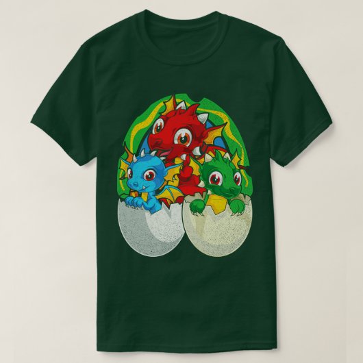Mythical Dragon Lover Fantasy Cute Dragon T-shirt (Design voorkant)