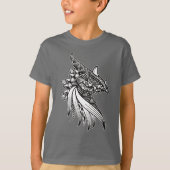 Mythical Dragon Mandala - Fantasy Horned Head T-Sh T-shirt (Voorkant)