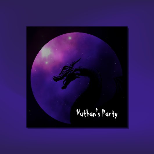 Mythical Dragon Party Uitnodiging