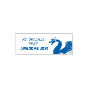 Mythical Dragon Teachers Geweldige baan Zelfinktende Stempel