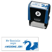 Mythical Dragon Teachers Geweldige baan Zelfinktende Stempel (In situ)