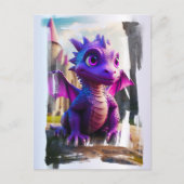 *~* Mythical Fantasy AP48 Kinder Dragon Cartoon Briefkaart (Voorkant)