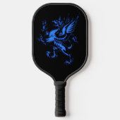 Mythical Fantasy Blue Griffin Pickleball Paddle (Voorkant)