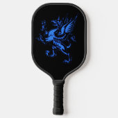 Mythical Fantasy Blue Griffin Pickleball Paddle (Achterkant)