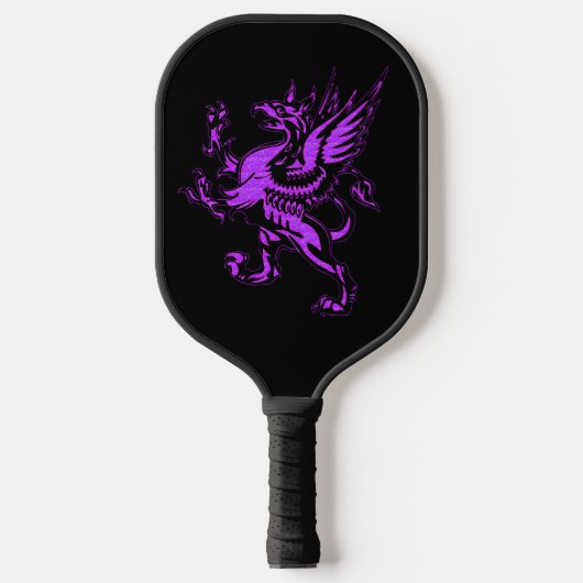 Mythical Fantasy Paars Griffin Pickleball Paddle (Voorkant)