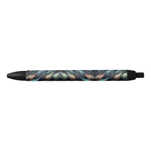 Mythical Feathers Zwarte Inkt Pen (Voorkant)