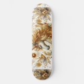 Mythical Gold Unicorn Divine Spiritual Decorative  Persoonlijk Skateboard (Voorkant)