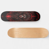 Mythical Lion with Tribal Patterns Dark Fantasy Persoonlijk Skateboard (Horizontaal)