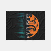 Mythical Loch Ness Bigfoot Mothman Aliens Funny Cr Fleece Deken (Voorkant (Horizontaal))