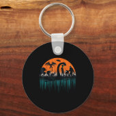 Mythical Loch Ness Bigfoot Mothman Aliens Funny Cr Sleutelhanger (Voorkant)