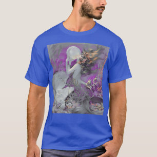 Mythical Mermaid Retro Paars Lavend uit 1930 T-shirt