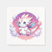 Mythical Pastel Dragon Baby shower Servet (Voorkant)