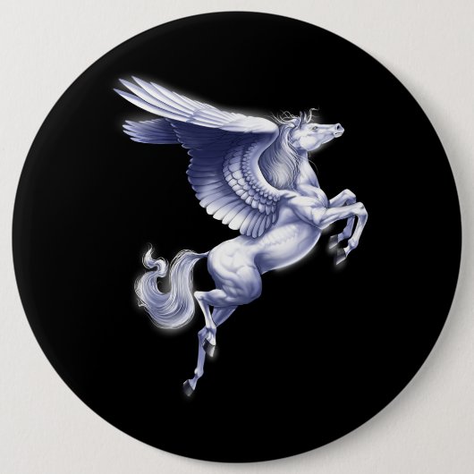 Mythical Pegasus Ronde Button 6,0 Cm (Voorkant)