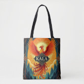 Mythical Phoenix Bird – KALA Fire Tote Bag (Voorkant)