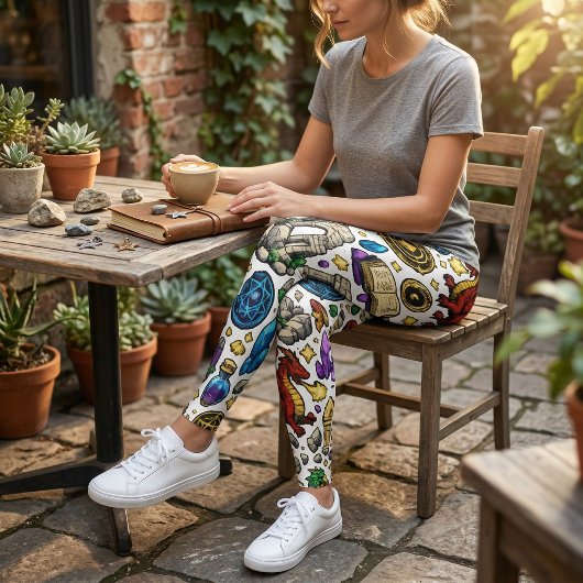 Mythical Realms Pattern Leggings