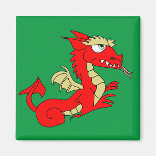 Mythical Red Wyvern Magneet