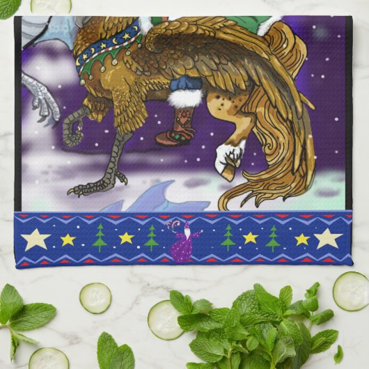 Mythical Santa Clause Theedoek (Gevouwen)