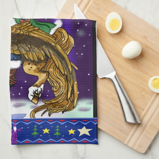 Mythical Santa Clause Theedoek (Quarter Fold)