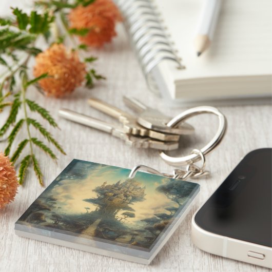 Mythical Tree House Sleutelhanger (Voorkant Rechts)