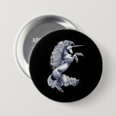 Mythical Unicorn Ronde Button 7,6 Cm (Voorkant /achterkant)