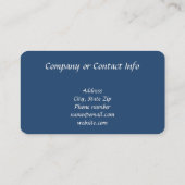 Mythical Unicorn Silhouette Full Moon Ocean Visitekaartje (Achterkant)