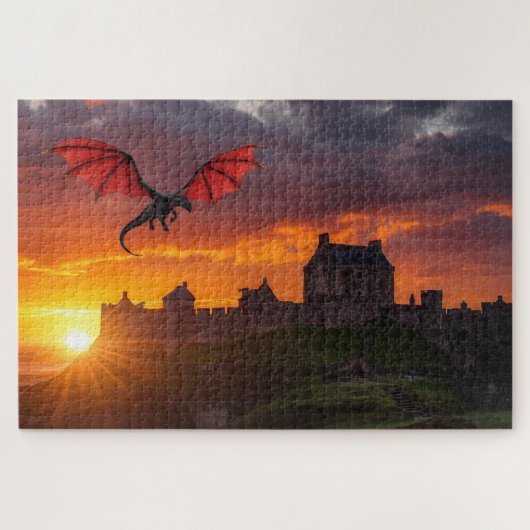 Mythical Welsh Dragon Jigsaw Puzzle Legpuzzel (Horizontaal)