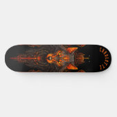 Mythical Werewolf Tribal Patterns Dark Fantasy Persoonlijk Skateboard (Horizontaal)