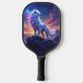 Mythical White Griffin on Top of the World Pickleball Paddle (Achterkant)