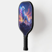 Mythical White Griffin on Top of the World Pickleball Paddle (Links)