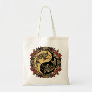 Mythisch Chinees Keizerlijk Draak Reliëf Rond Orna Tote Bag