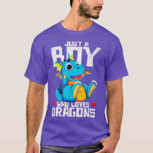 Mythisch dier gewoon een jongen die van draken hou t-shirt