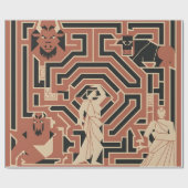 mythisch doolhof-inpakpapier cadeaupapier (Vlak)