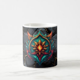 Mythisch Draken Crest Gamer Embleem Koffiemok