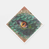 Mythisch Drakenoog Fantasie Servet (Hoek)