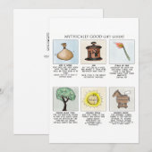 Mythisch Goede Cadeau Gids Mythologie Kerst Auto Feestdagenkaart (Voorkant / Achterkant)