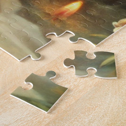 Mythisch meisje in het bos legpuzzel (Zijkant)