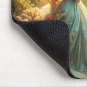 Mythisch meisje in het bos muismat (Hoek)