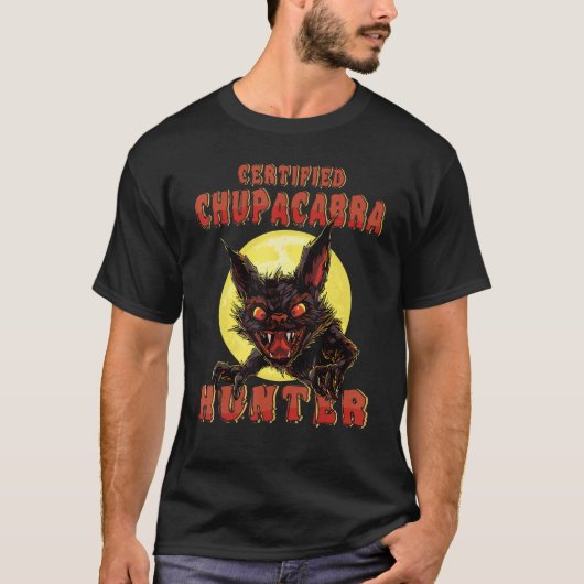 Mythisch monster - Chupacabra Hunter - Cryptid Mon T-shirt (Voorkant)