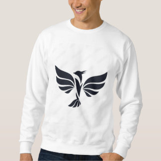 Mythisch Phoenix Bird Rising Logo Black Sweatshirt