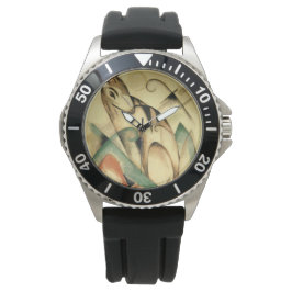 Mythisch plantaardig zaad (door Franz Marc) Horloge