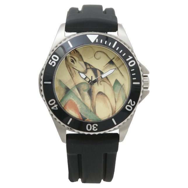 Mythisch plantaardig zaad (door Franz Marc) Horloge (Voorkant)