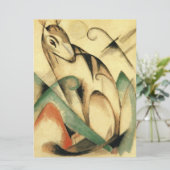 Mythisch plantaardig zaad (door Franz Marc) Kaart (Staand voorkant)