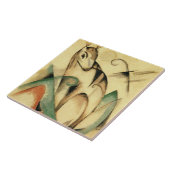 Mythisch plantaardig zaad (door Franz Marc) Tegeltje (Zijkant)