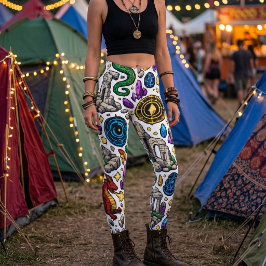 Mythisch Rijk Patroon Leggings