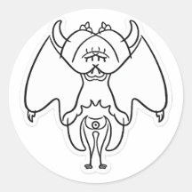 Mythisch Schaduw Kageko Fantasie Schepsel Sticker